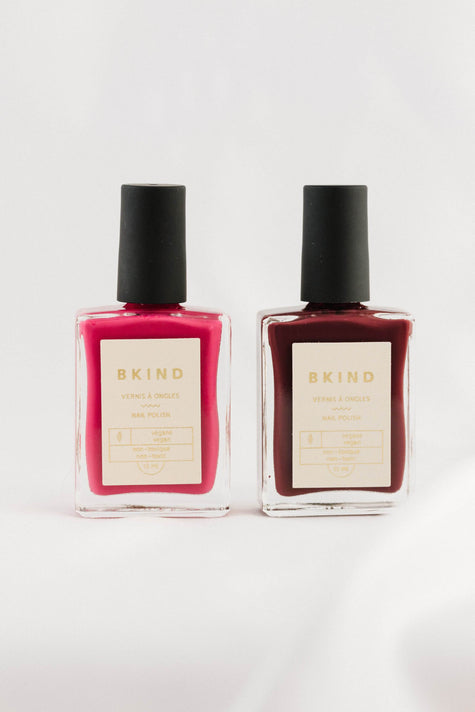 Duo de vernis à ongles - "Paint it brown" et "Smokey rose" Vernis à ongles BKIND 30ML 